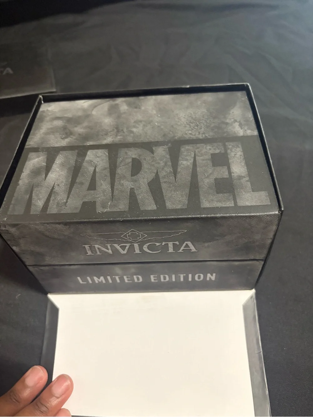 Invicta Black Box with Silver Logo